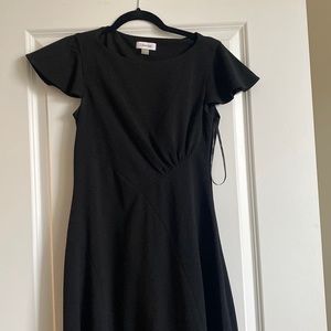 Calvin Klein black a line dress